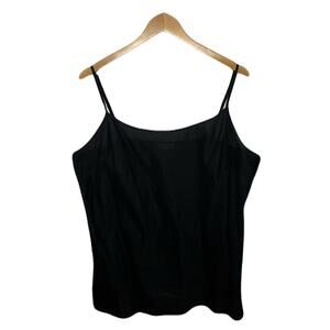DKNYC 100% Cotton Semi-Sheer Spaghetti Strap Camisole Tank Top Women’s Size 1X